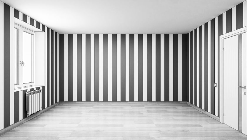 полосатые обои
