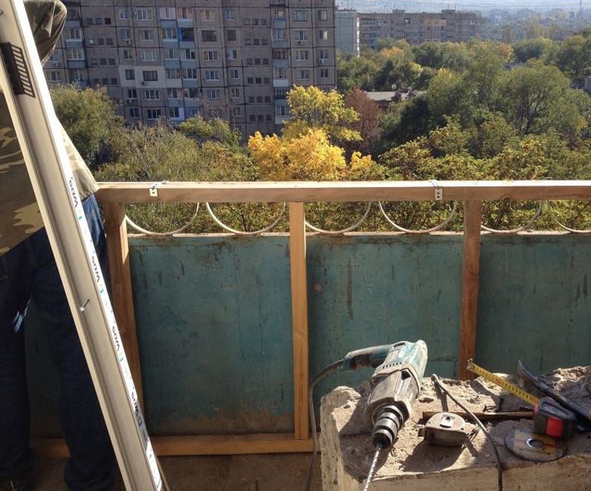 ремонт балкона своими руками