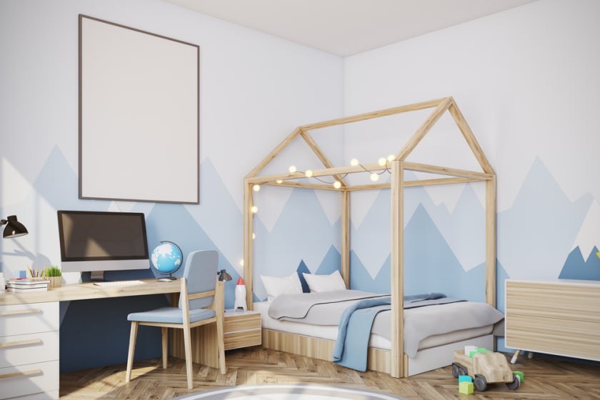 детская для мальчика скандинавском стиле